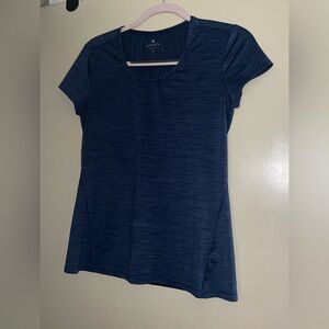 Athleta Charcoal Striped Top